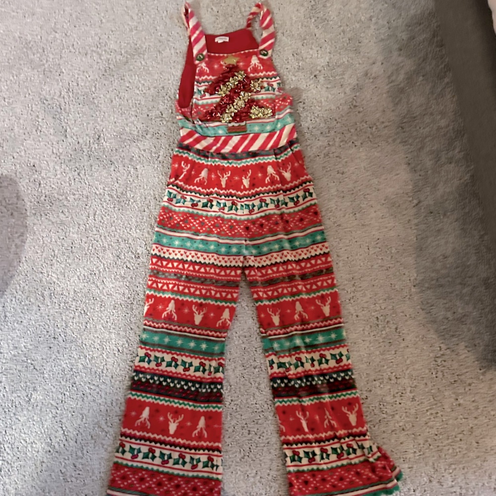 Festive Red and Green Holiday Onesie